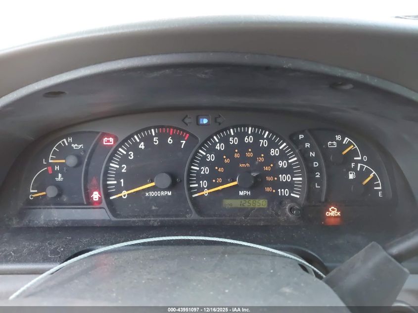 2001 Toyota Tundra Sr5 VIN: 5TBRN34101S155412 Lot: 43951097