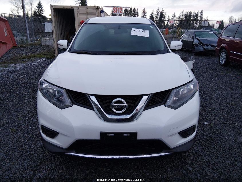 2015 Nissan Rogue S VIN: 5N1AT2MV7FC849168 Lot: 43951101