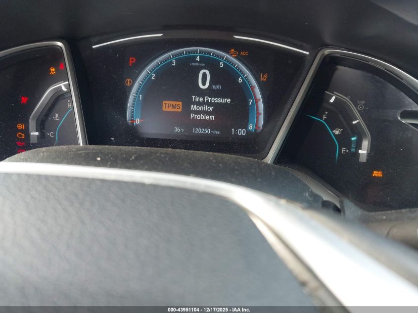 2019 Honda Civic Ex VIN: 19XFC1F35KE201315 Lot: 43951104