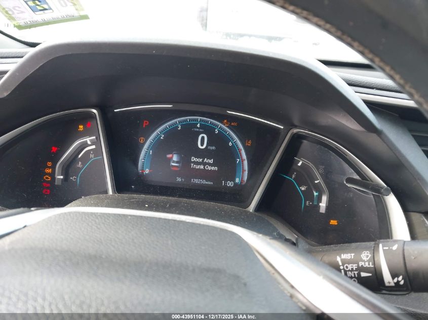 2019 Honda Civic Ex VIN: 19XFC1F35KE201315 Lot: 43951104