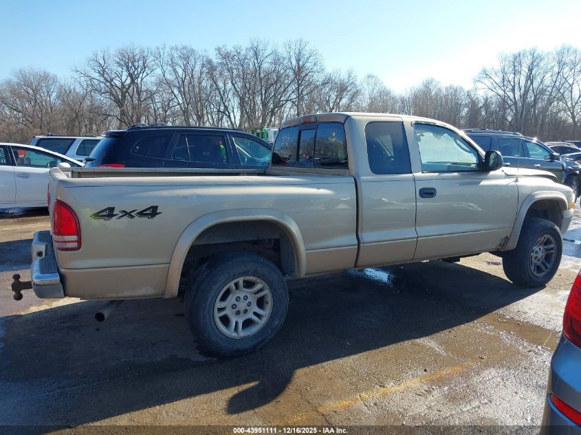 2004 Dodge Dakota Slt VIN: 1D7HG42K74S518840 Lot: 43951111