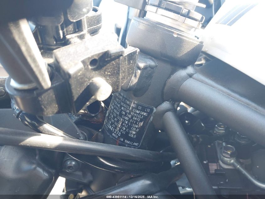 2025 Kawasaki Zx400 S VIN: ML5ZXCS16SDA41378 Lot: 43951114