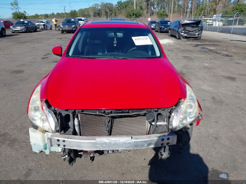 2012 Infiniti G37X VIN: JN1CV6ARXCM681668 Lot: 43951128