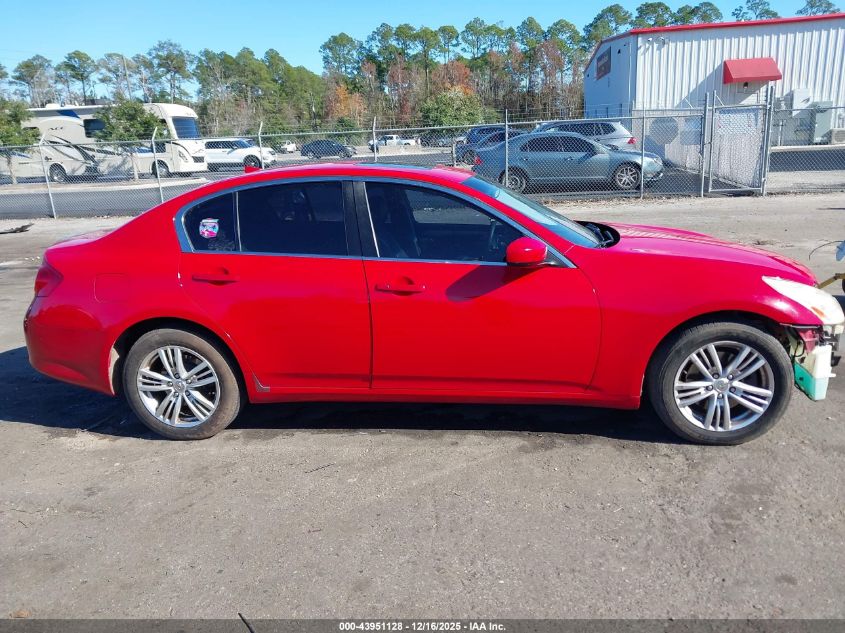 2012 Infiniti G37X VIN: JN1CV6ARXCM681668 Lot: 43951128