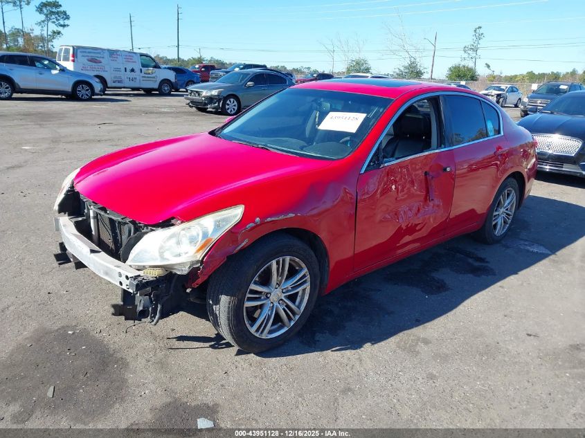 2012 Infiniti G37X VIN: JN1CV6ARXCM681668 Lot: 43951128