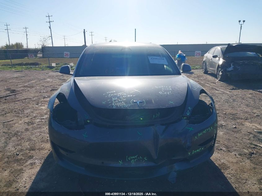 2022 Tesla Model 3 Long Range Dual Motor All-Wheel Drive VIN: 5YJ3E1EB3NF183353 Lot: 43951134