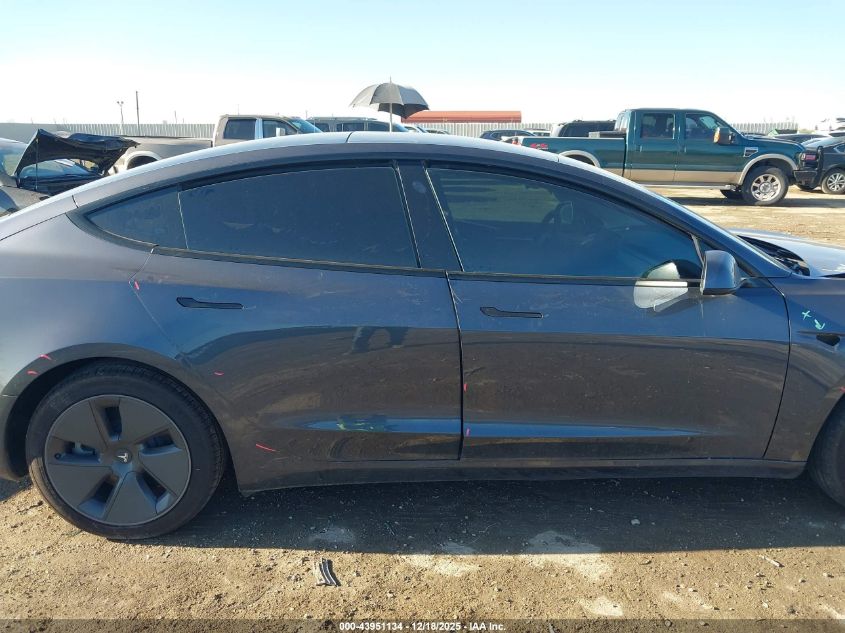 2022 Tesla Model 3 Long Range Dual Motor All-Wheel Drive VIN: 5YJ3E1EB3NF183353 Lot: 43951134