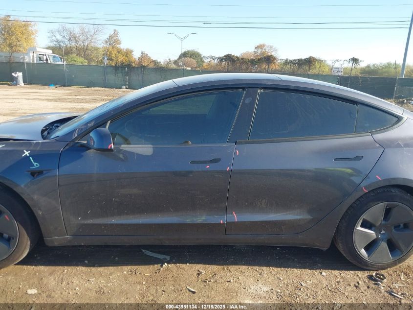 2022 Tesla Model 3 Long Range Dual Motor All-Wheel Drive VIN: 5YJ3E1EB3NF183353 Lot: 43951134