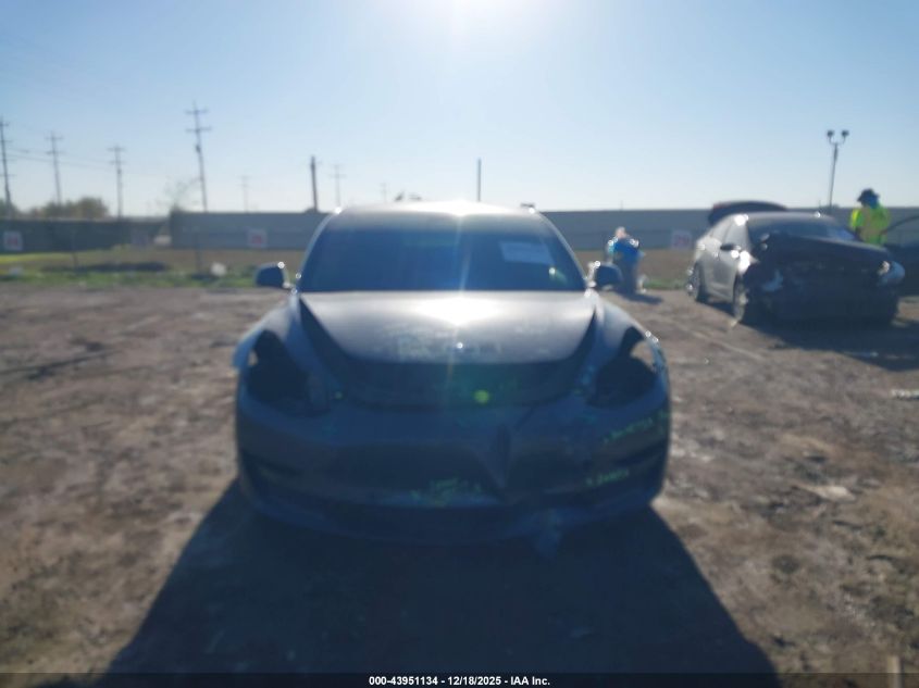 2022 Tesla Model 3 Long Range Dual Motor All-Wheel Drive VIN: 5YJ3E1EB3NF183353 Lot: 43951134