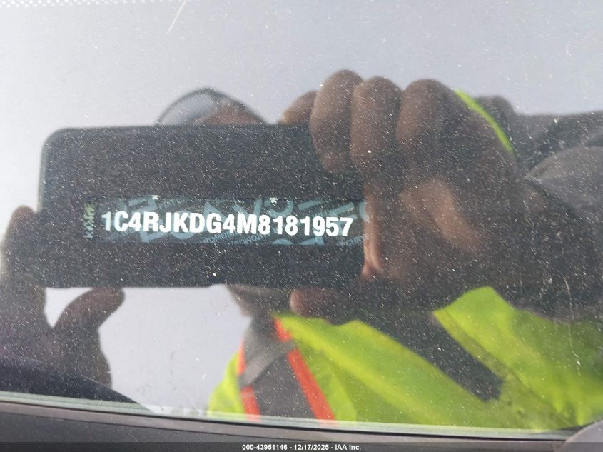 2021 Jeep Grand Cherokee L Overland 4X4 VIN: 1C4RJKDG4M8181957 Lot: 43951146