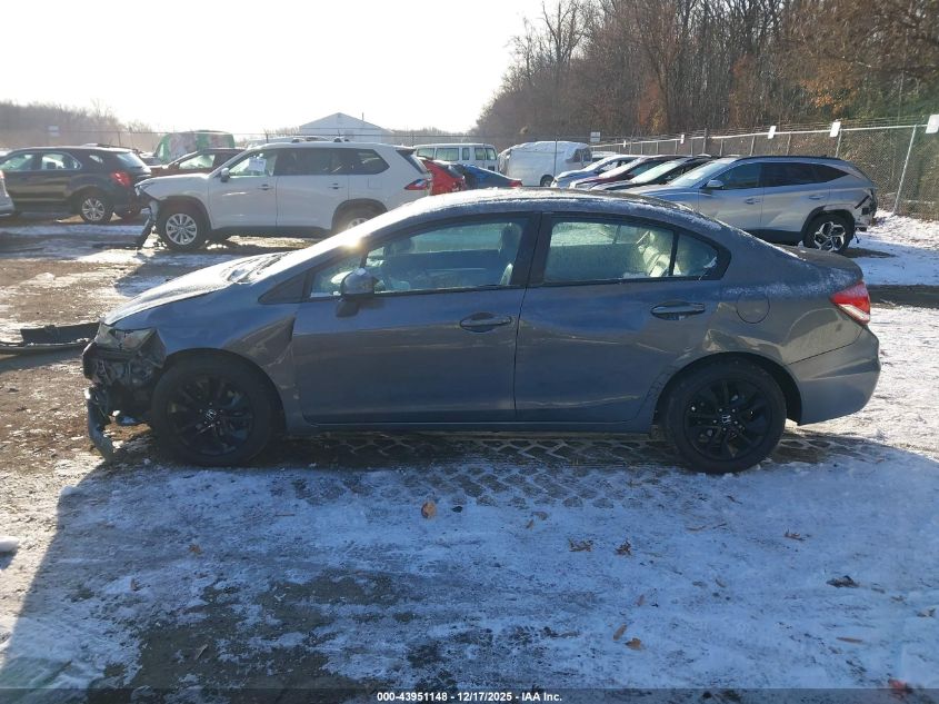 2013 Honda Civic Ex-L VIN: 19XFB2F96DE260857 Lot: 43951148