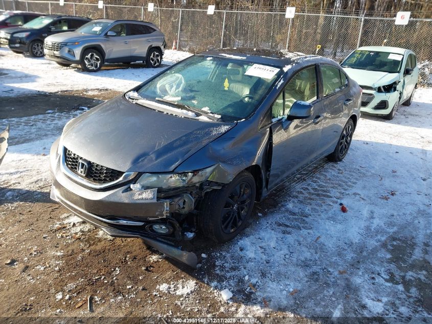 2013 Honda Civic Ex-L VIN: 19XFB2F96DE260857 Lot: 43951148