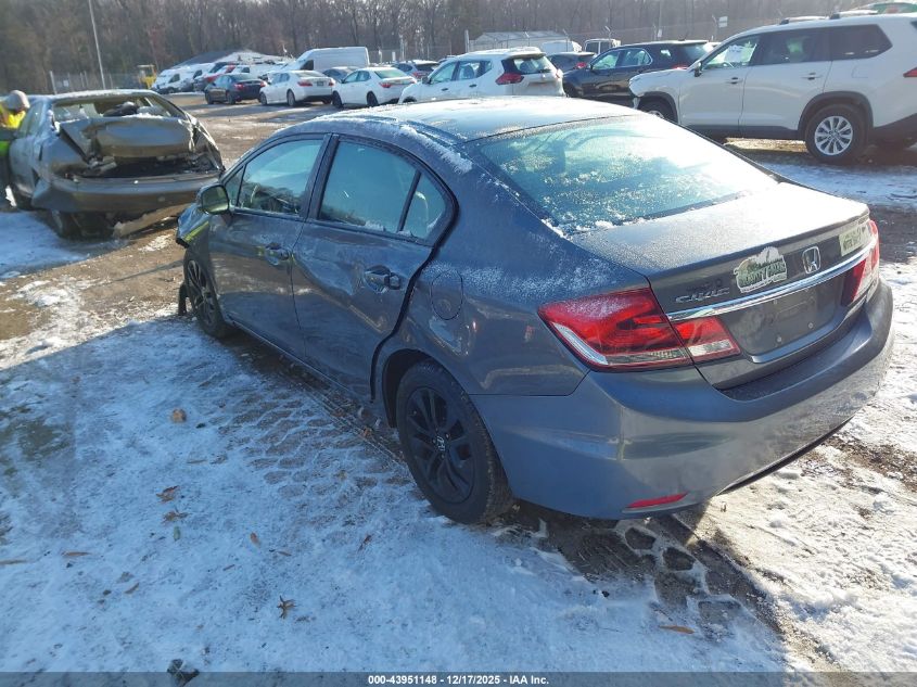 2013 Honda Civic Ex-L VIN: 19XFB2F96DE260857 Lot: 43951148