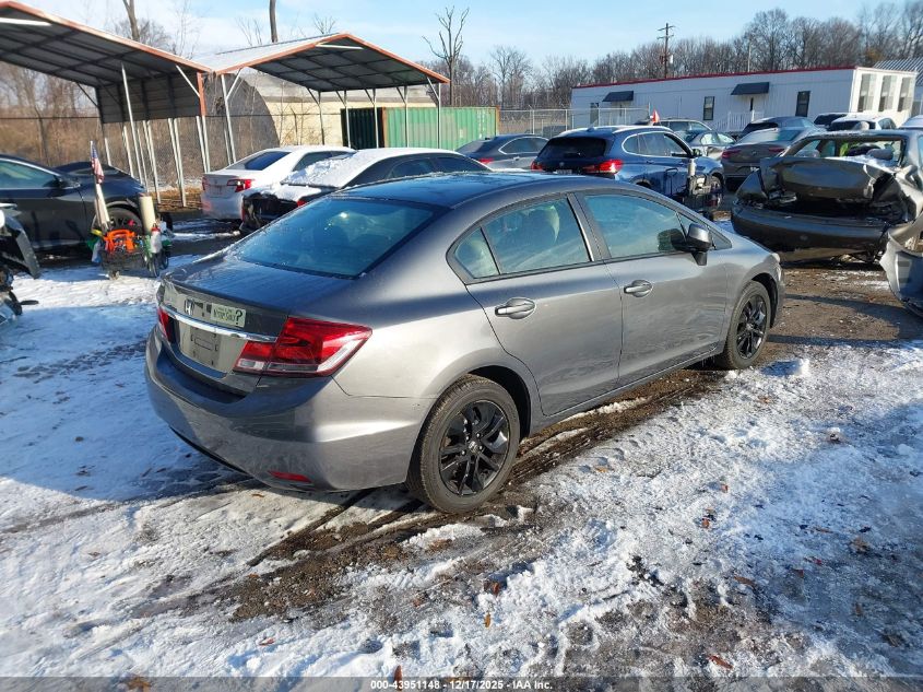 2013 Honda Civic Ex-L VIN: 19XFB2F96DE260857 Lot: 43951148