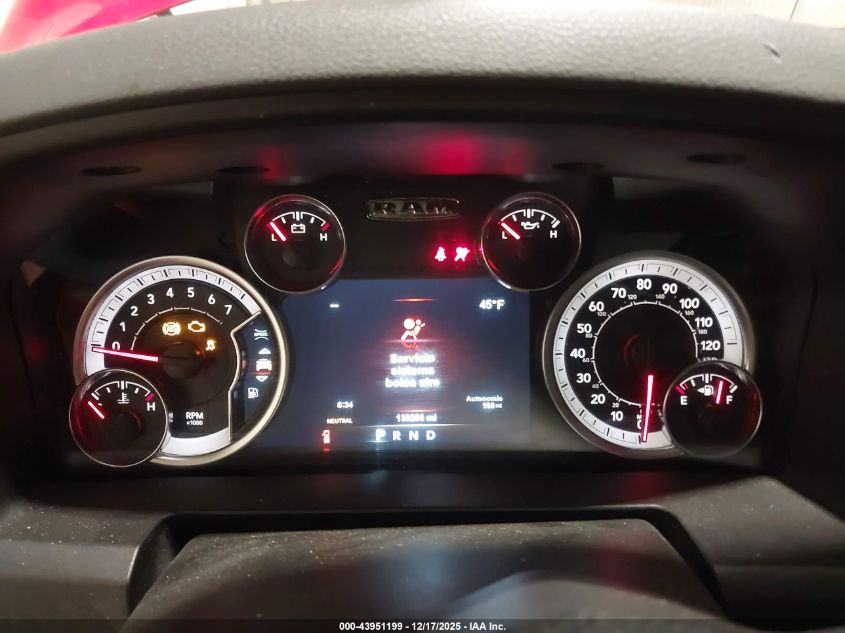 2019 Ram 1500 Classic Big Horn 4X4 5'7 Box VIN: 1C6RR7LT3KS557222 Lot: 43951199