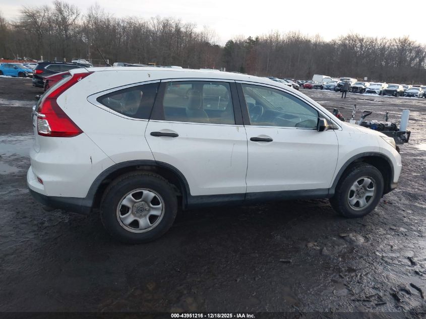 2016 Honda Cr-V Lx VIN: 5J6RM4H31GL074967 Lot: 43951216