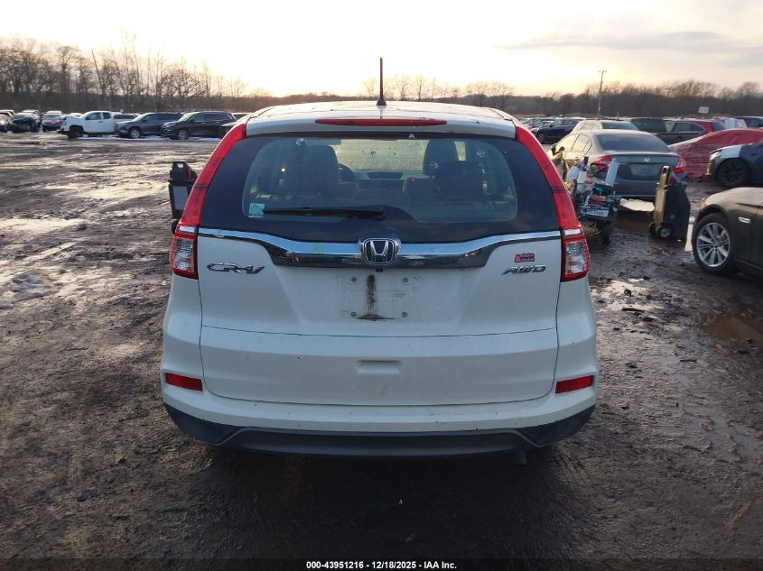 2016 Honda Cr-V Lx VIN: 5J6RM4H31GL074967 Lot: 43951216