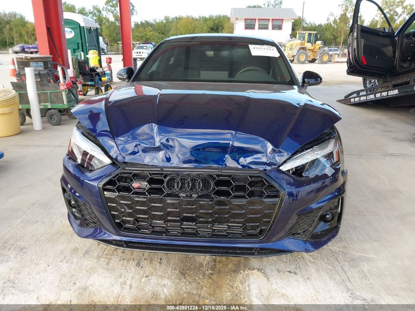 2025 Audi S5 Sportback Premium Tfsi Quattro Tiptronic VIN: WAUC4CF57SA009312 Lot: 43951224