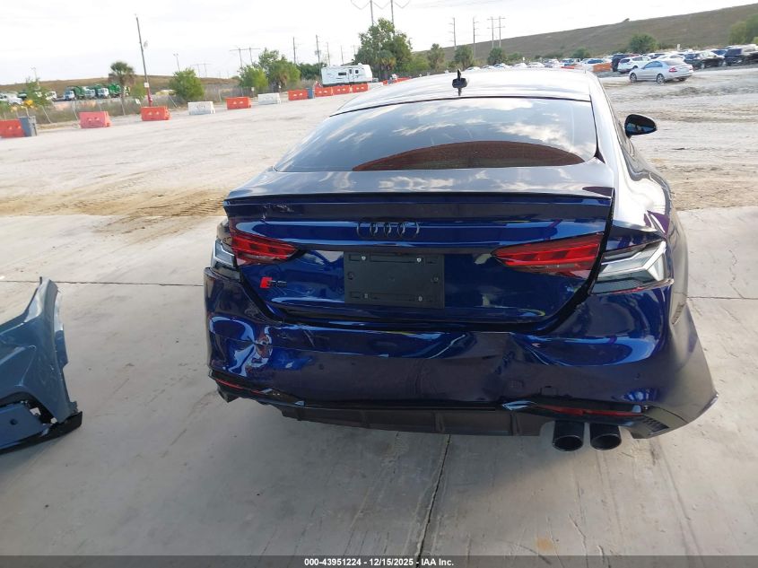 2025 Audi S5 Sportback Premium Tfsi Quattro Tiptronic VIN: WAUC4CF57SA009312 Lot: 43951224