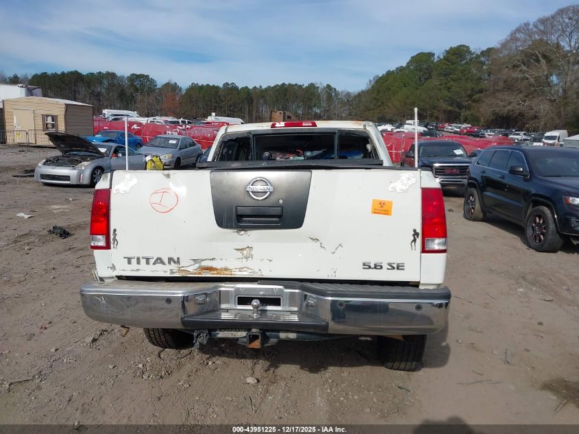 2005 Nissan Titan Se VIN: 1N6BA07A45N567873 Lot: 43951225