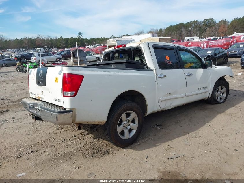 2005 Nissan Titan Se VIN: 1N6BA07A45N567873 Lot: 43951225