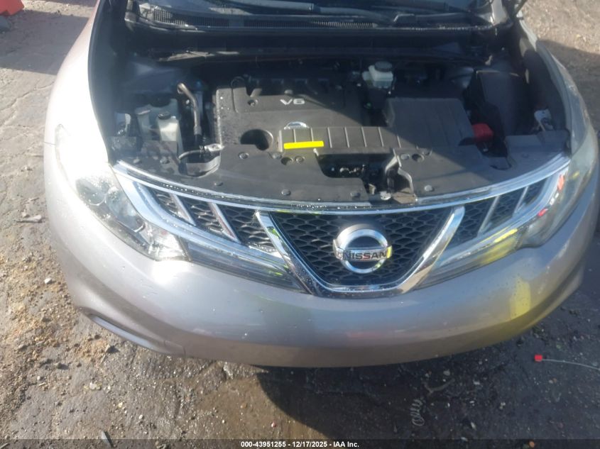 2012 Nissan Murano Sv VIN: JN8AZ1MW7CW205304 Lot: 43951255