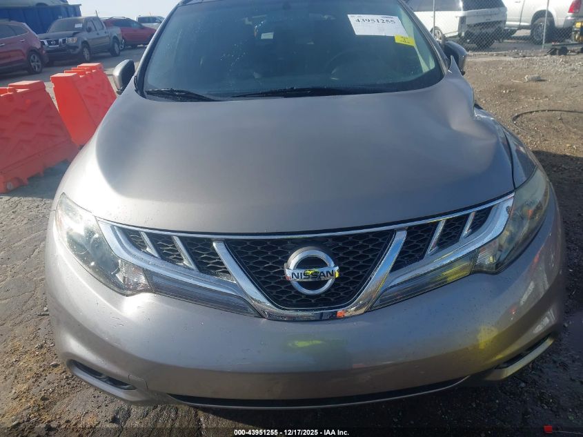 2012 Nissan Murano Sv VIN: JN8AZ1MW7CW205304 Lot: 43951255