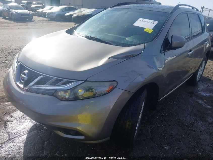 2012 Nissan Murano Sv VIN: JN8AZ1MW7CW205304 Lot: 43951255