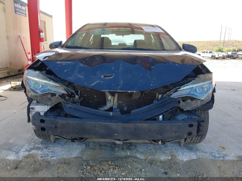 2019 Toyota Corolla Le VIN: 5YFBURHE9KP921742 Lot: 43951274