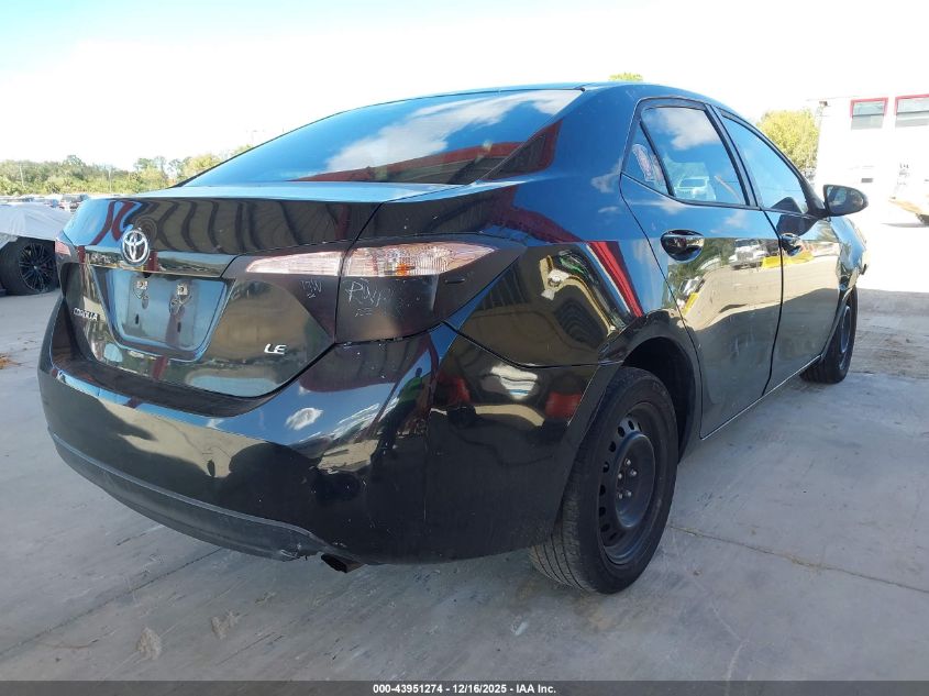 2019 Toyota Corolla Le VIN: 5YFBURHE9KP921742 Lot: 43951274