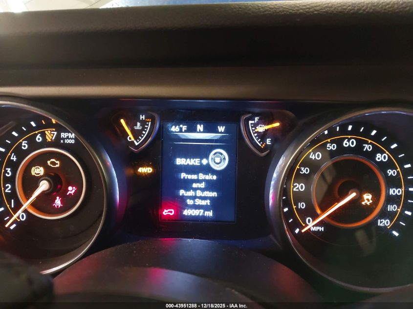 2018 Jeep Wrangler Sport S 4X4 VIN: 1C4GJXAG9JW291287 Lot: 43951288