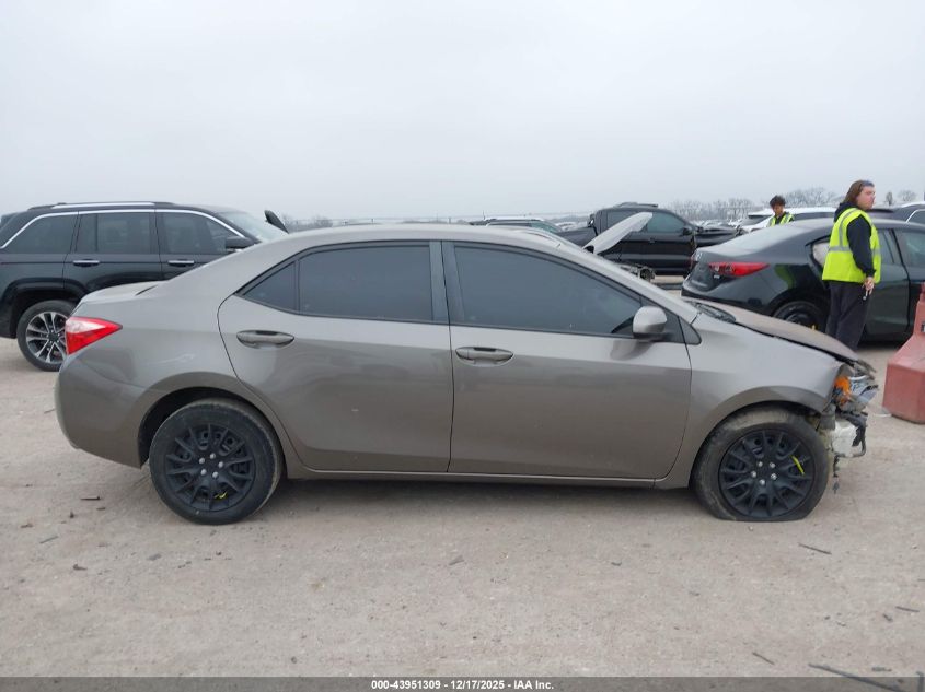 2018 Toyota Corolla Le VIN: 5YFBURHE2JP778101 Lot: 43951309