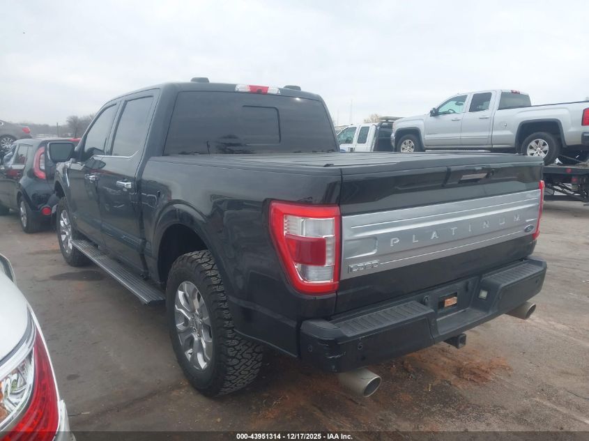 2022 Ford F-150 Platinum VIN: 1FTFW1E53NFB87144 Lot: 43951314