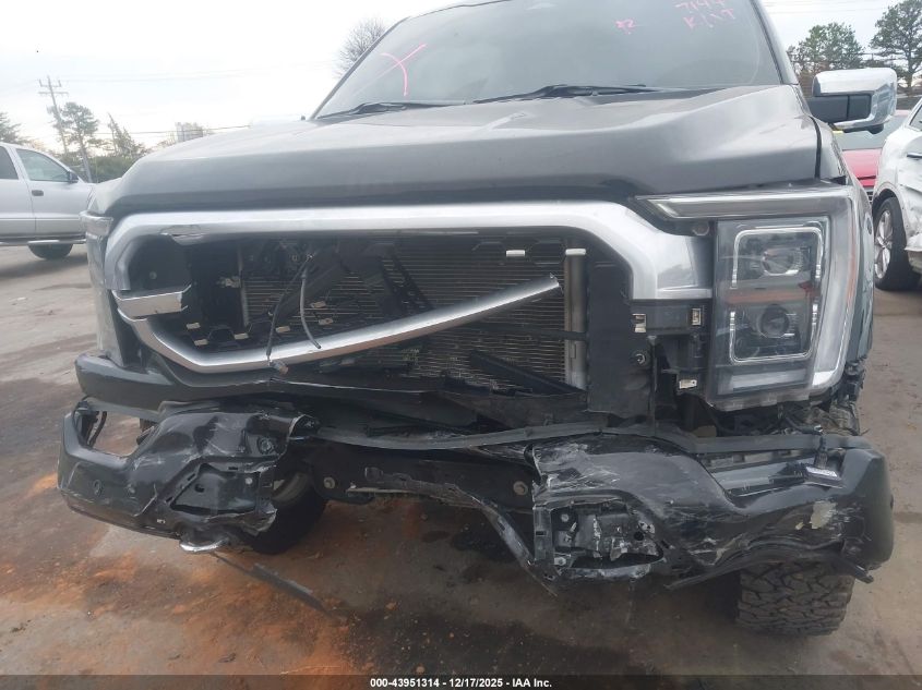 2022 Ford F-150 Platinum VIN: 1FTFW1E53NFB87144 Lot: 43951314