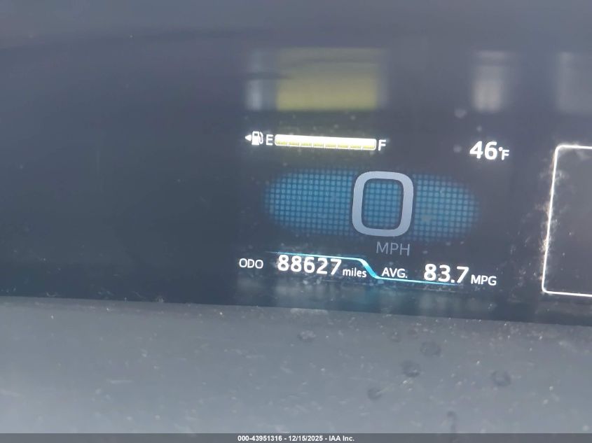 2021 Toyota Prius Prime Xle VIN: JTDKAMFP2M3173587 Lot: 43951316