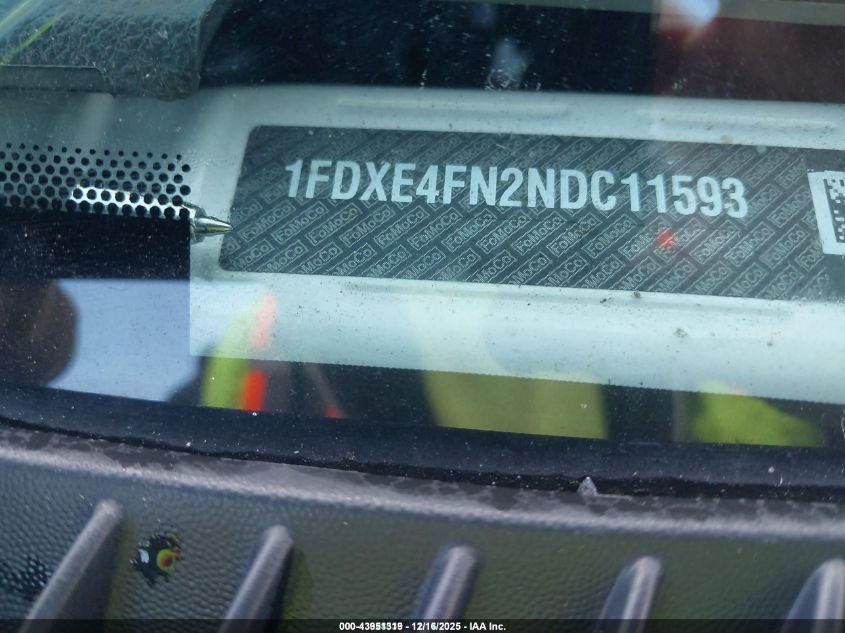 2022 Ford E-450 Cutaway VIN: 1FDXE4FN2NDC11593 Lot: 43951319