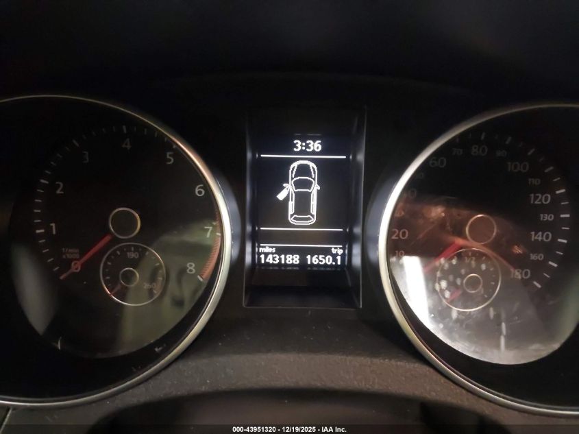 2011 Volkswagen Gti 2-Door Autobahn VIN: WVWFD7AJ1BW157695 Lot: 43951320