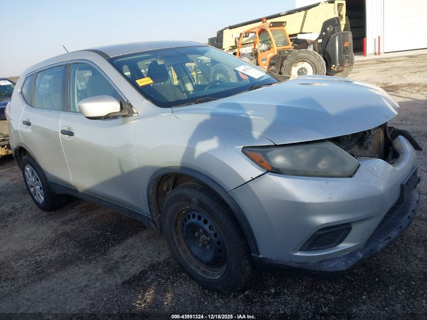 2016 Nissan Rogue S VIN: KNMAT2MV9GP624006 Lot: 43951324