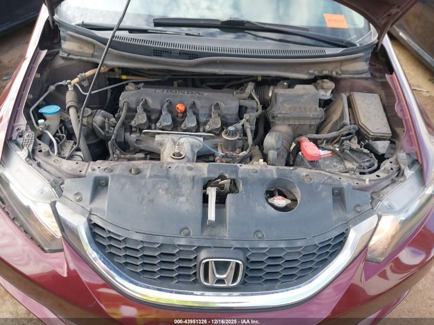 2013 Honda Civic Lx VIN: 2HGFB2F53DH571942 Lot: 43951326