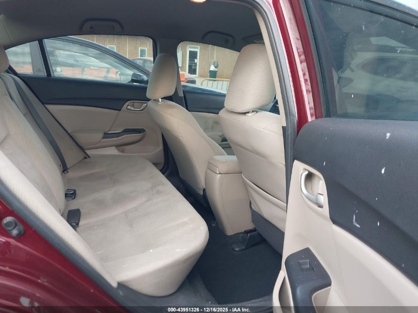 2013 Honda Civic Lx VIN: 2HGFB2F53DH571942 Lot: 43951326