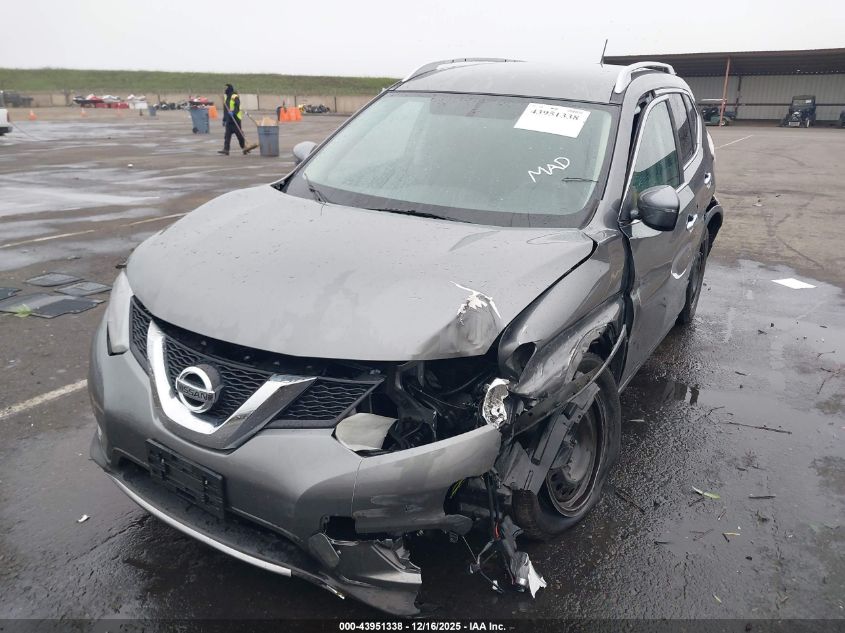 2016 Nissan Rogue S VIN: JN8AT2MT9GW008217 Lot: 43951338