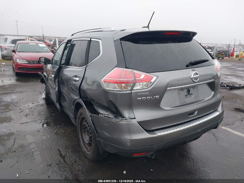 2016 Nissan Rogue S VIN: JN8AT2MT9GW008217 Lot: 43951338