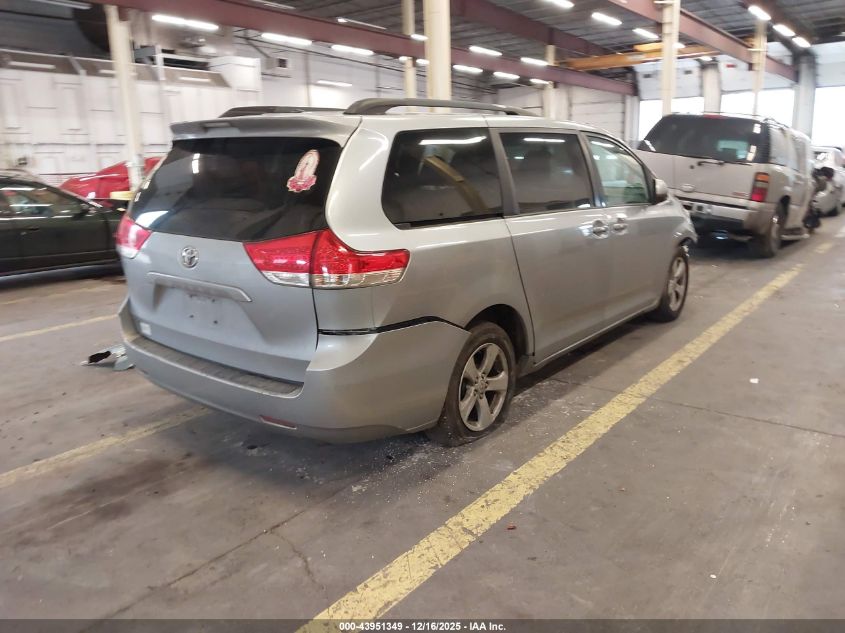 2012 Toyota Sienna Le V6 8 Passenger VIN: 5TDKK3DC9CS230694 Lot: 43951349