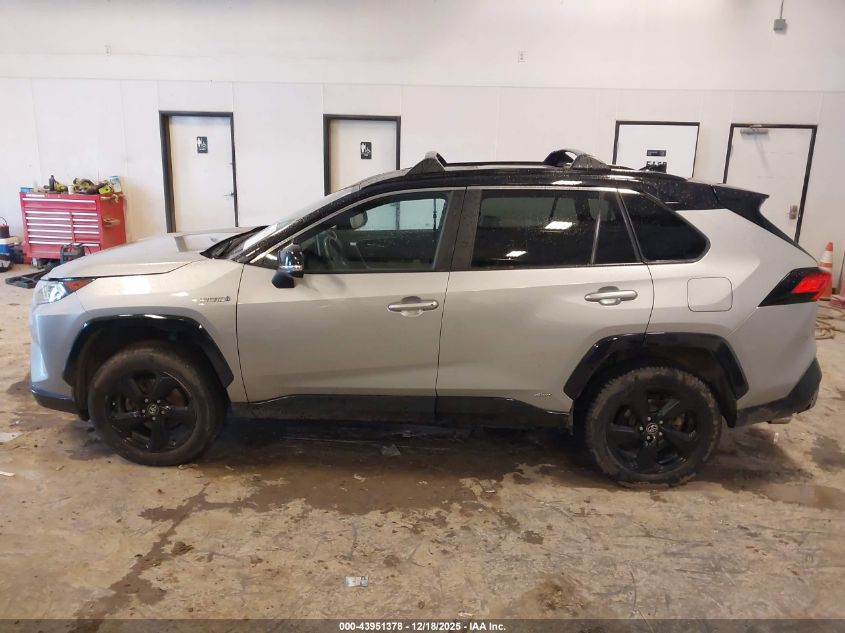 2020 Toyota Rav4 Hybrid Xse VIN: 2T3E6RFV2LW001338 Lot: 43951378
