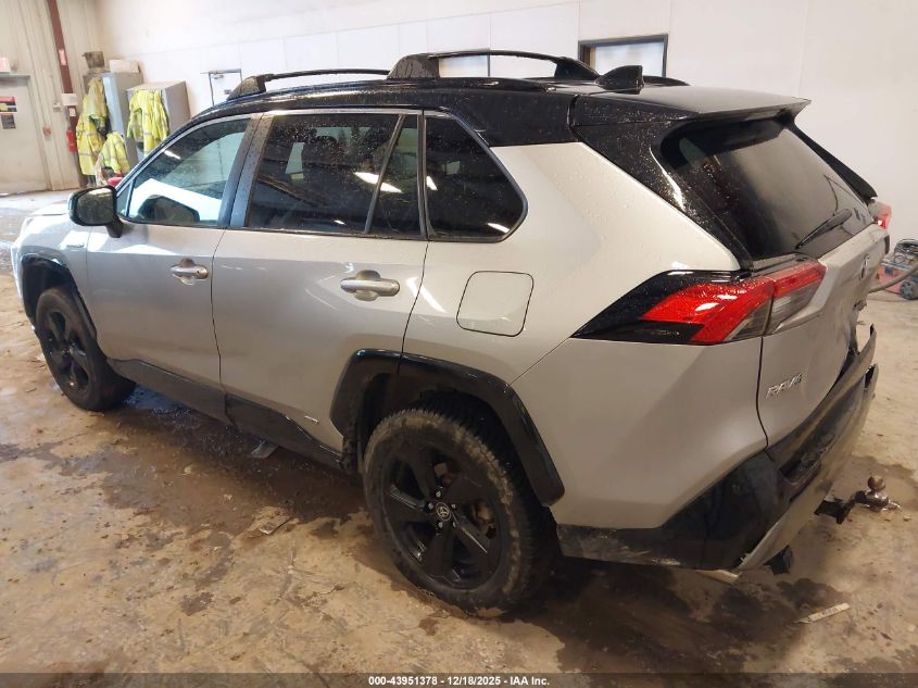 2020 Toyota Rav4 Hybrid Xse VIN: 2T3E6RFV2LW001338 Lot: 43951378