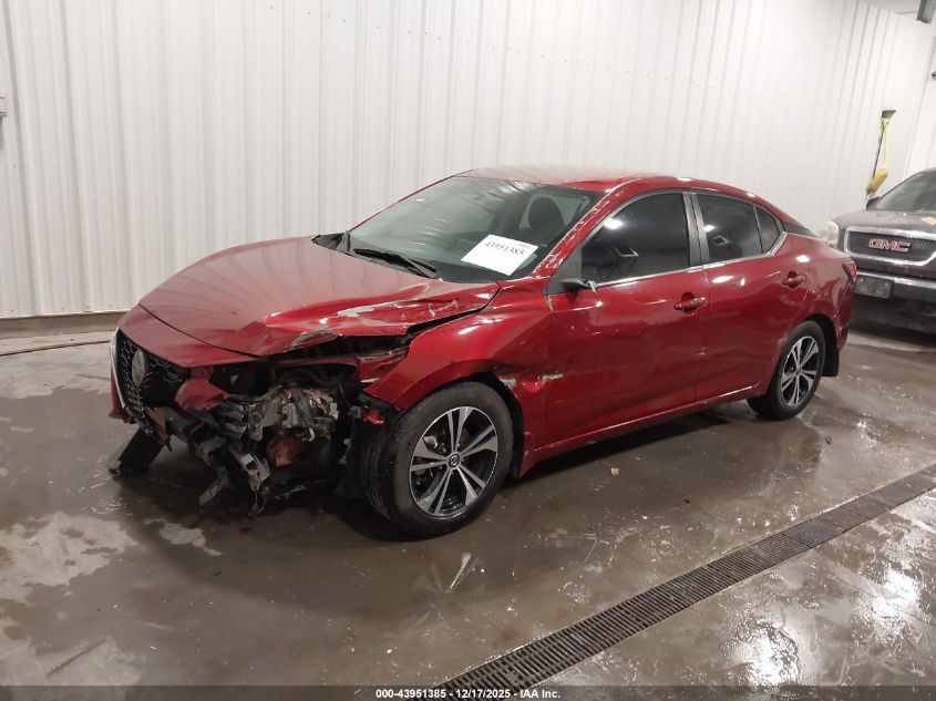 2021 Nissan Sentra Sv Xtronic Cvt VIN: 3N1AB8CV2MY228309 Lot: 43951385