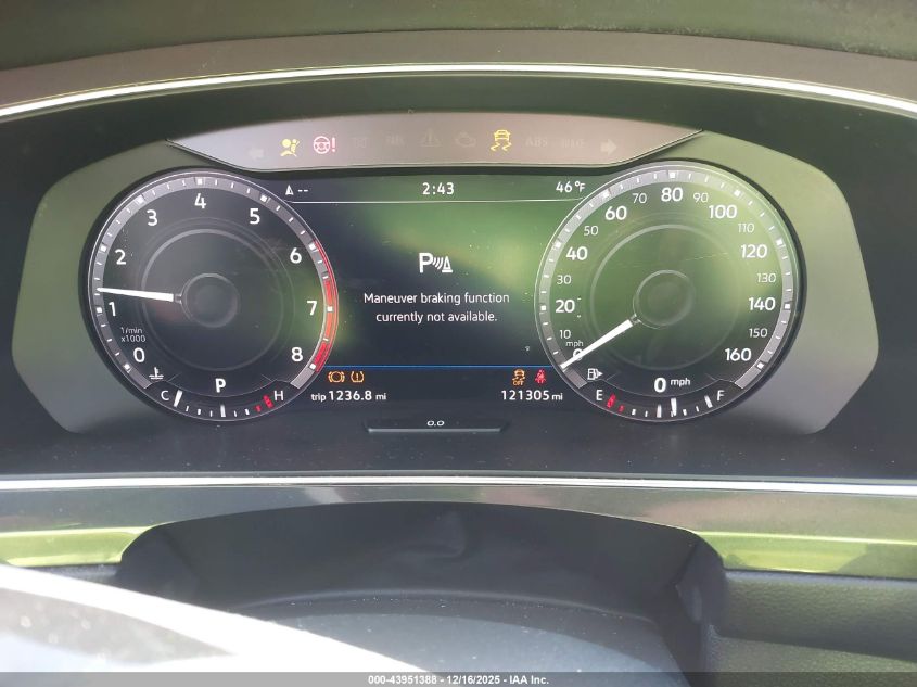 2019 Volkswagen Tiguan 2.0T Se/2.0T Sel/2.0T Sel R-Line/2.0T Sel R-Line Black VIN: 3VV2B7AX4KM023189 Lot: 43951388