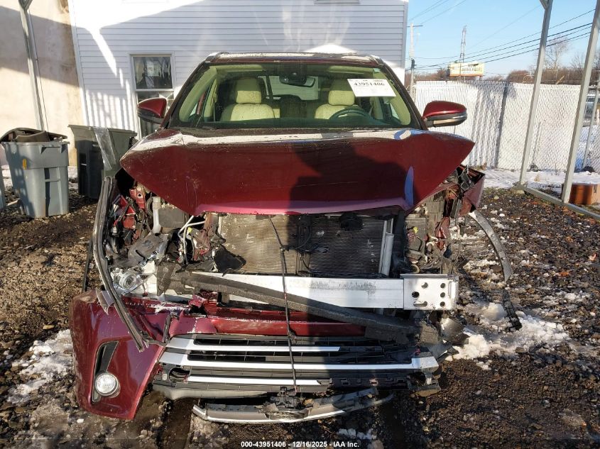 2019 Toyota Highlander Xle VIN: 5TDJZRFH9KS930748 Lot: 43951406