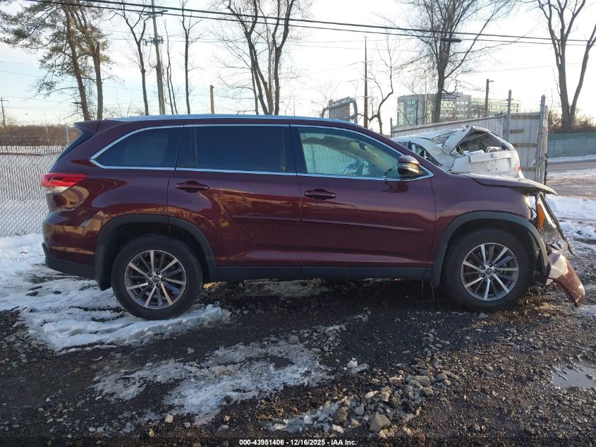 2019 Toyota Highlander Xle VIN: 5TDJZRFH9KS930748 Lot: 43951406