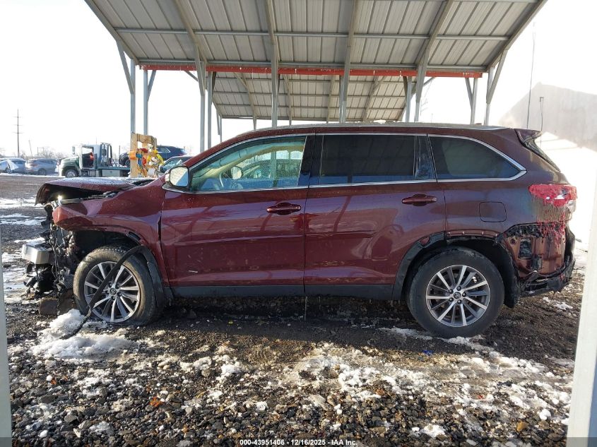 2019 Toyota Highlander Xle VIN: 5TDJZRFH9KS930748 Lot: 43951406